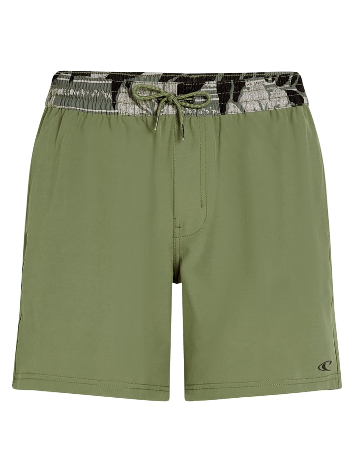 Pocket Print 16'' Swimshorts in Grün