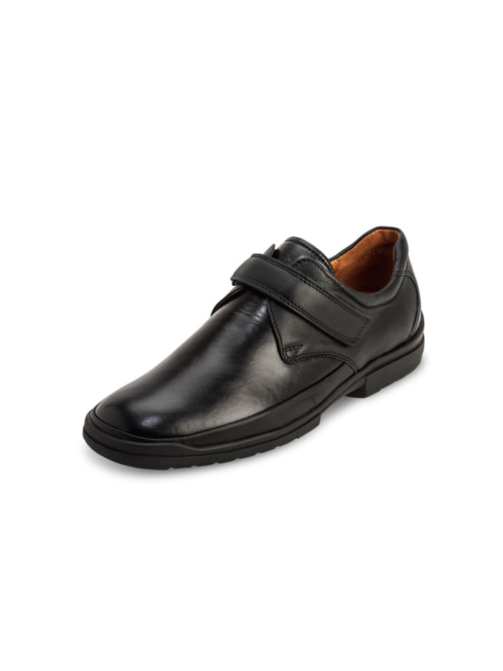 Echt Leder & vitaform Stretch Kletter in schwarz