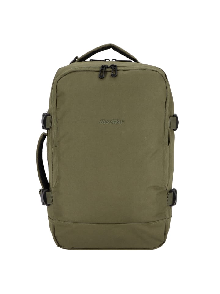 BestWay Daypack 41.5 cm Laptopfach olivgruen