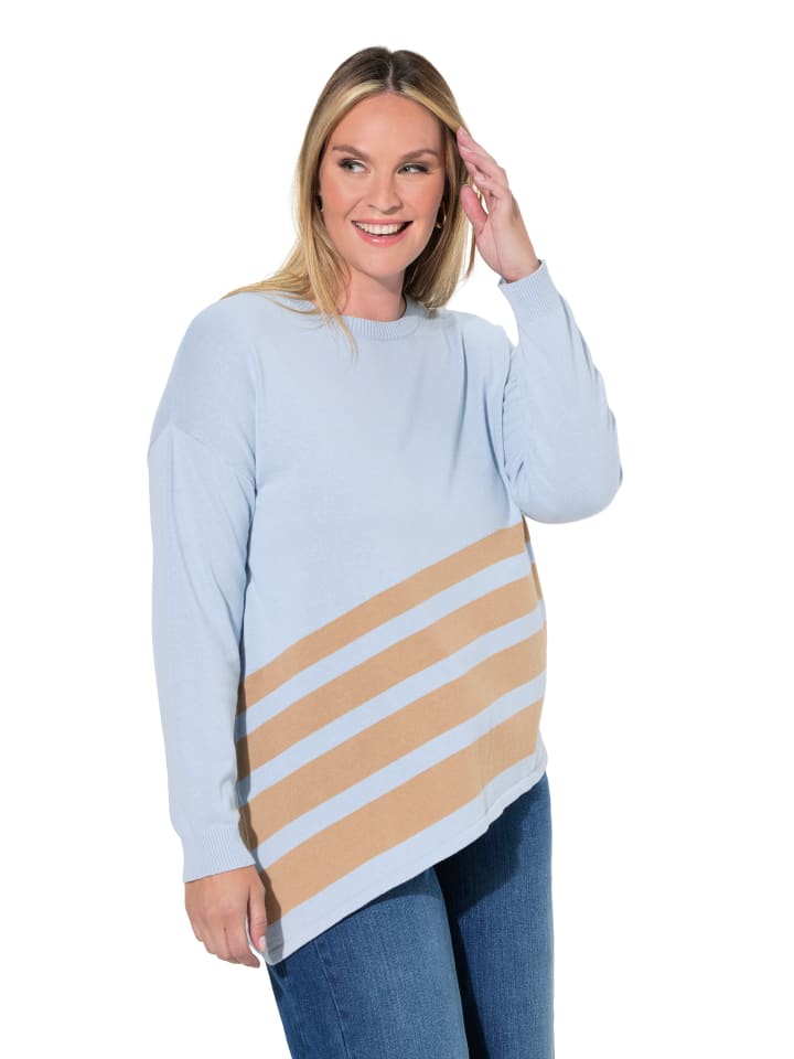 Pullover in glasblau