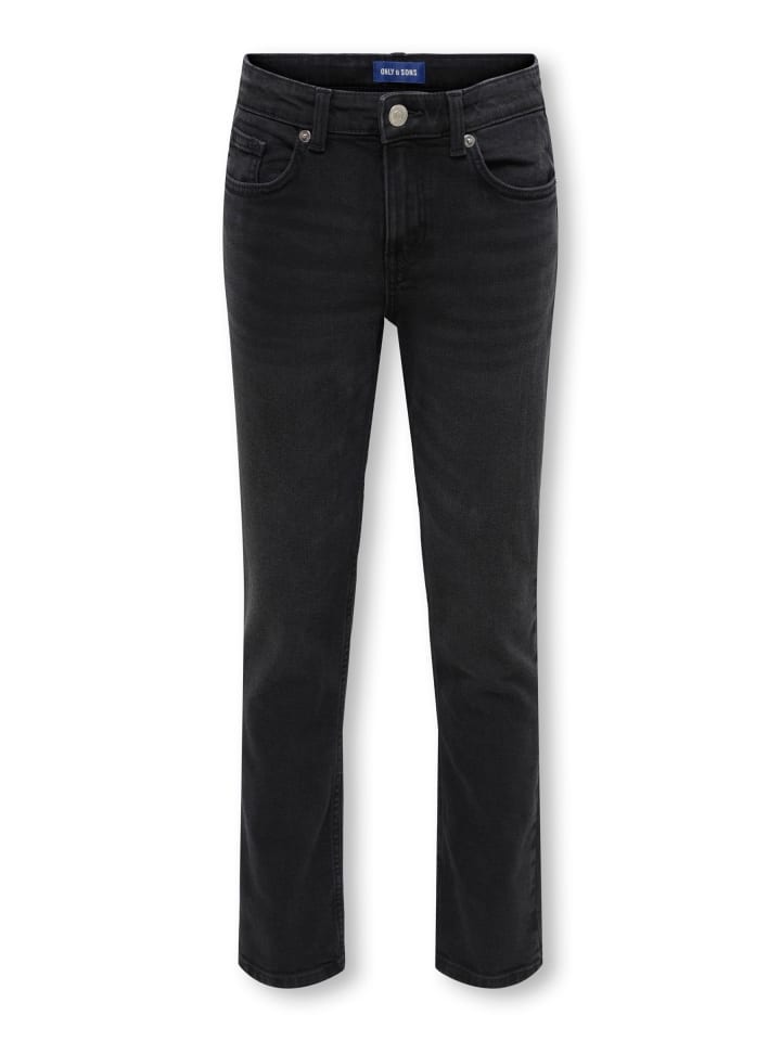 Slim Fit Jeans in Washed Black
