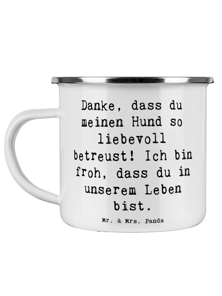 Kaffeebecher Spruch Danke Hundesitter mit Spruch in Weiß