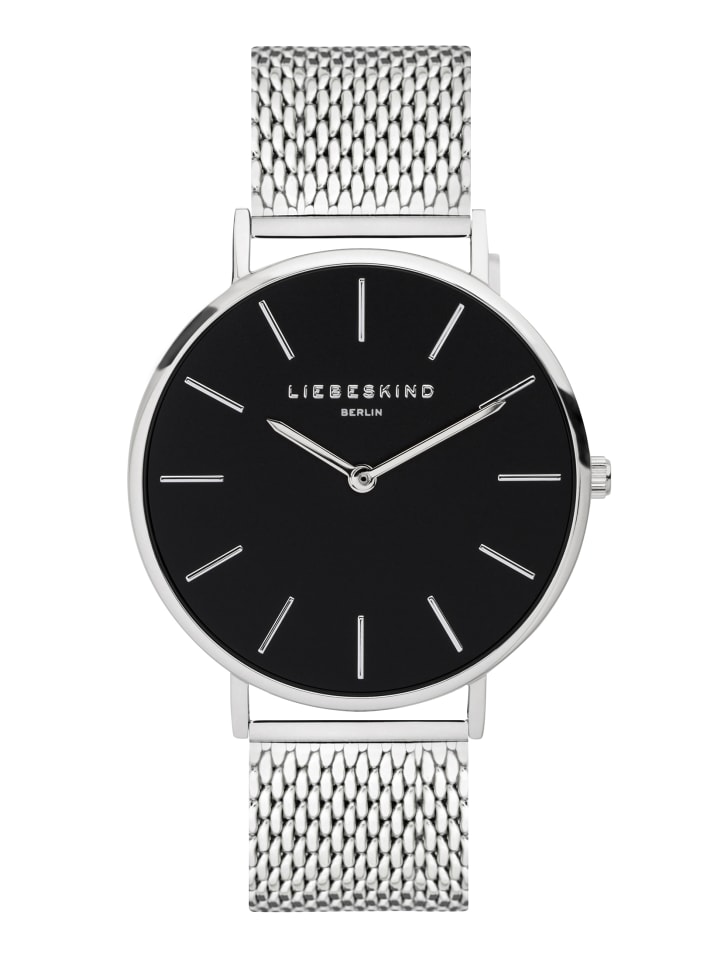Armbanduhr The Timeless Scandinavian in silber/schwarz