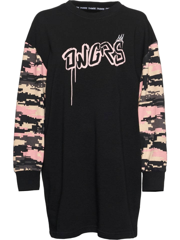 Day Dress in black/pixelcamouflage
