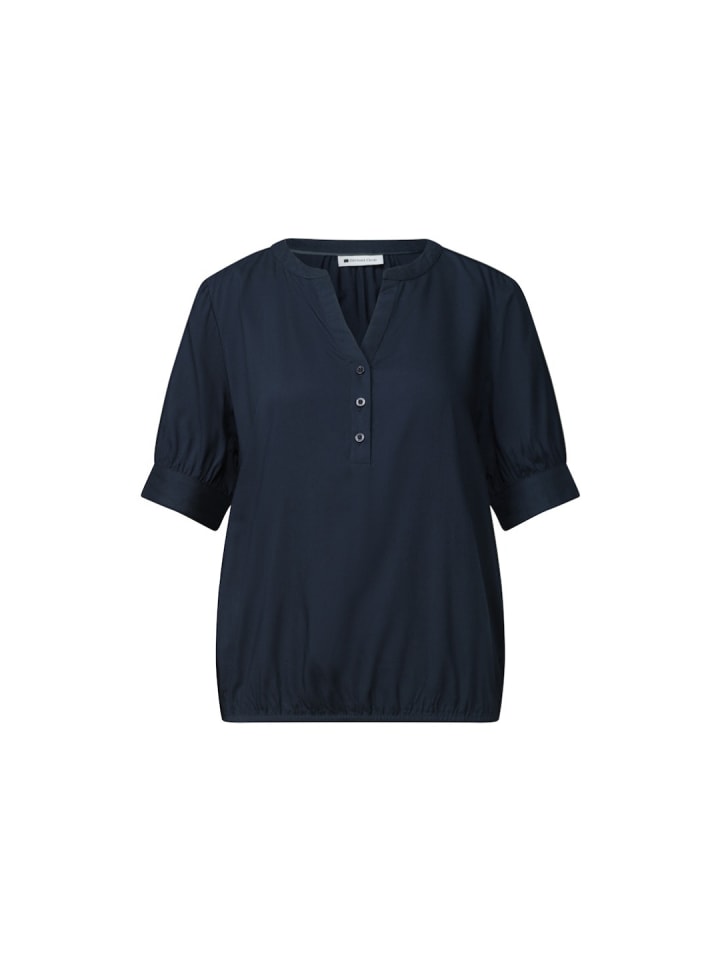Halbarmbluse in darkest blue