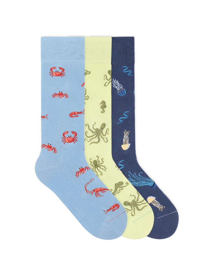 Gemusterte Socken Signature Icons Set in Nautica