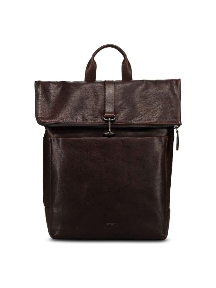 Glasgow Daypack RFID Schutz Leder 42 cm Laptopfach brown