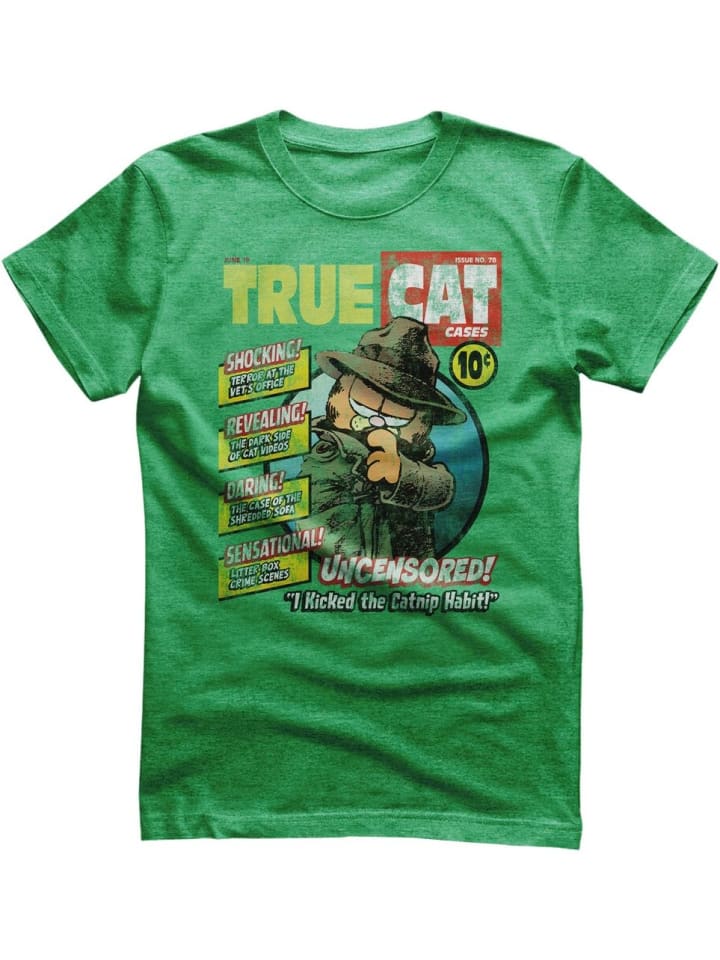 T-Shirt "True Cat Cases Cover T-Shirt" in Grün