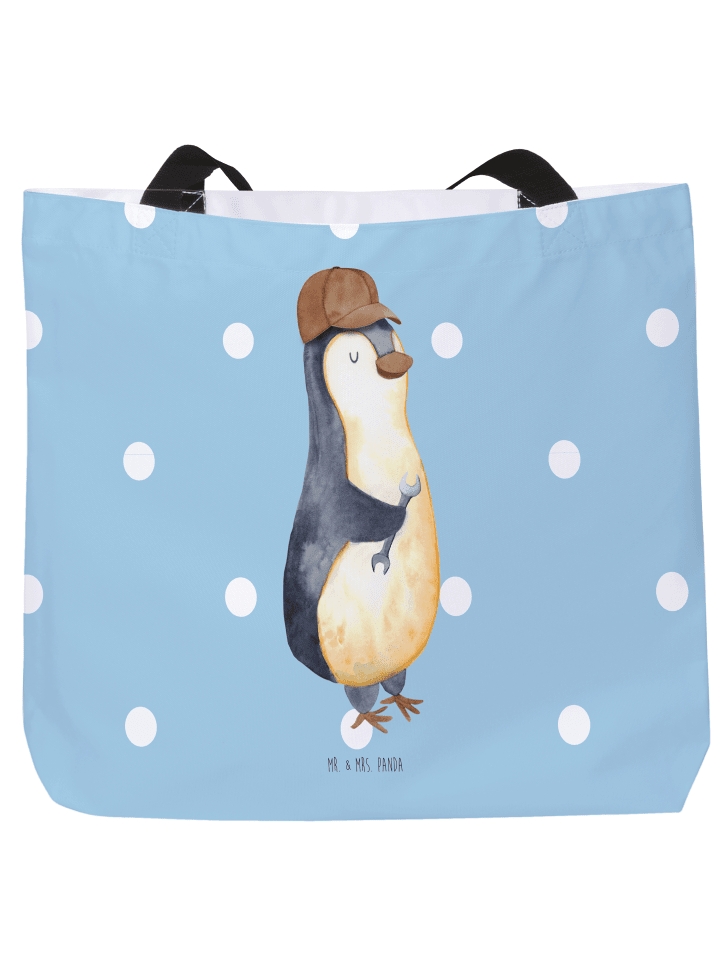 Shopper Wenn Papa es nicht reparieren kann, sin... in Blau Pastell