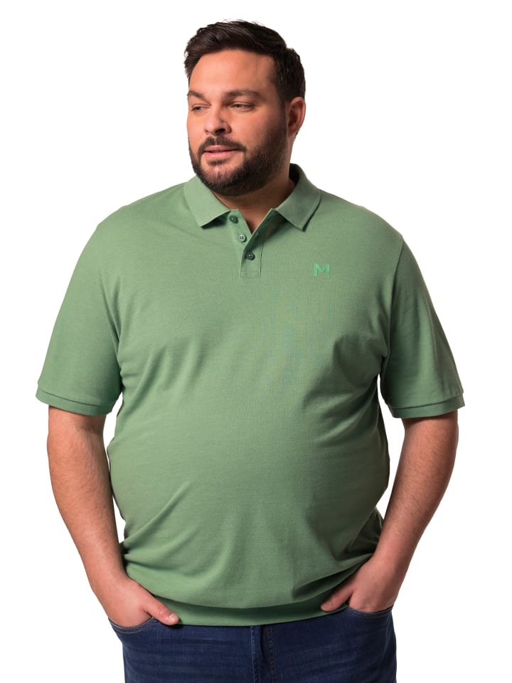 Poloshirt in efeu grün