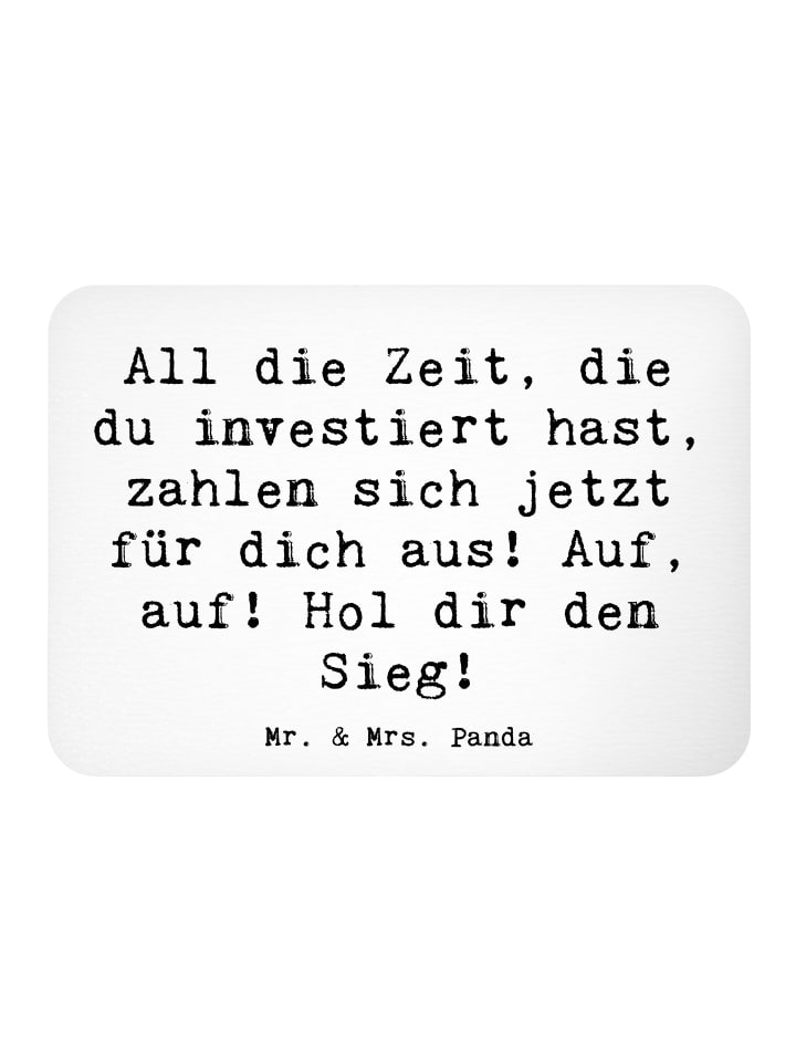 Magnet Spruch Sportliche Wettkämpfe Erfolg mit ... in Weiß
