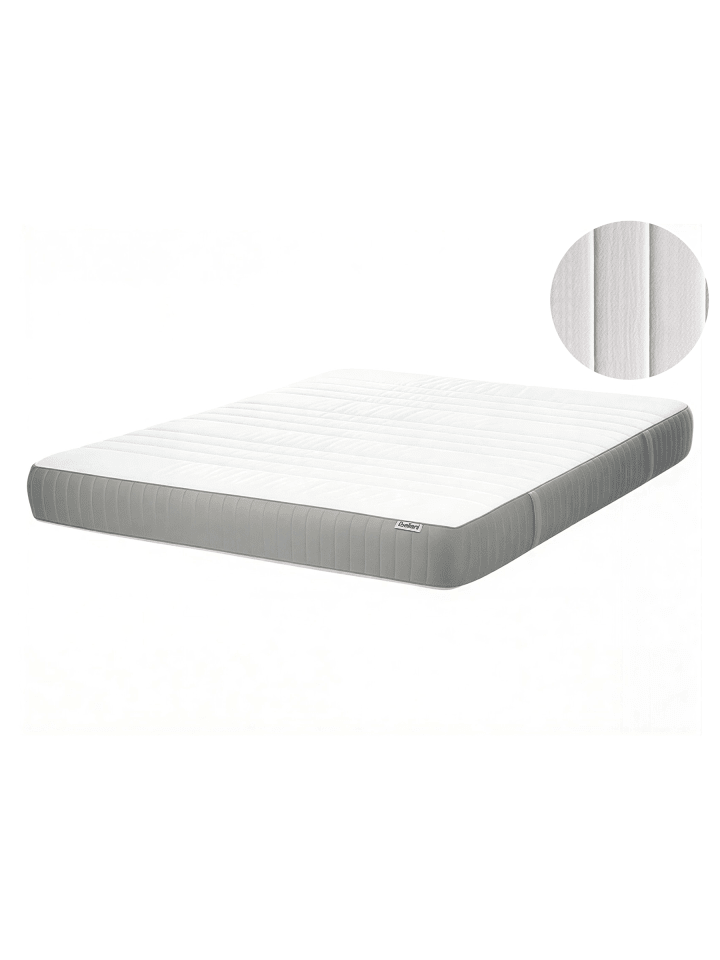 Matratze COOL FLEX 7 PLUS in Weiß/Grau - (W) 140 x (H) 20 x (L) 200 cm H3/4 Fest