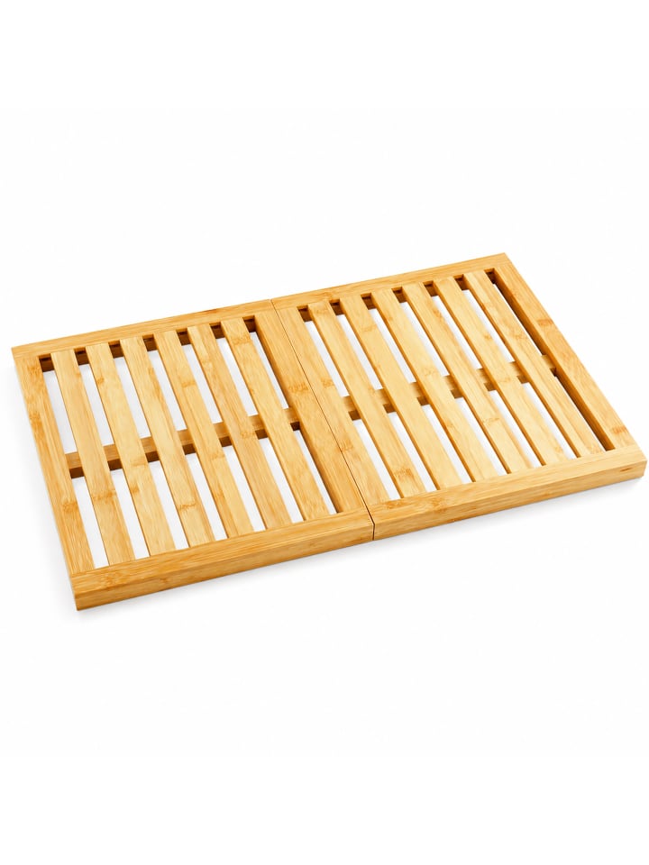 Badematte in Natur - (B)59,5 x (H)2,5 x (T)39 cm