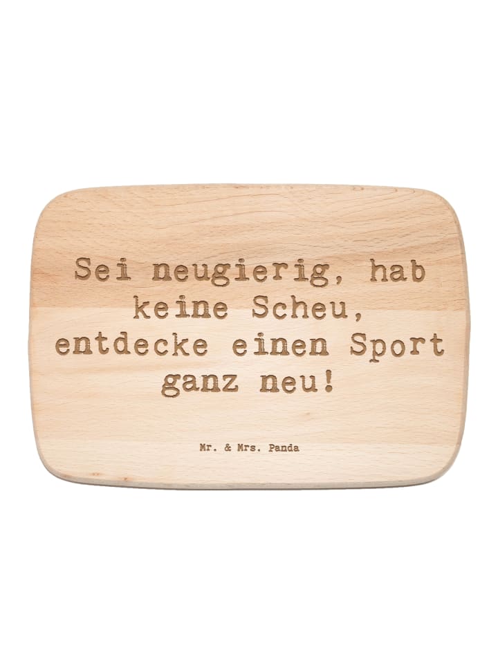 Holzbrett Spruch Neuer Sport mit Spruch in Transparent