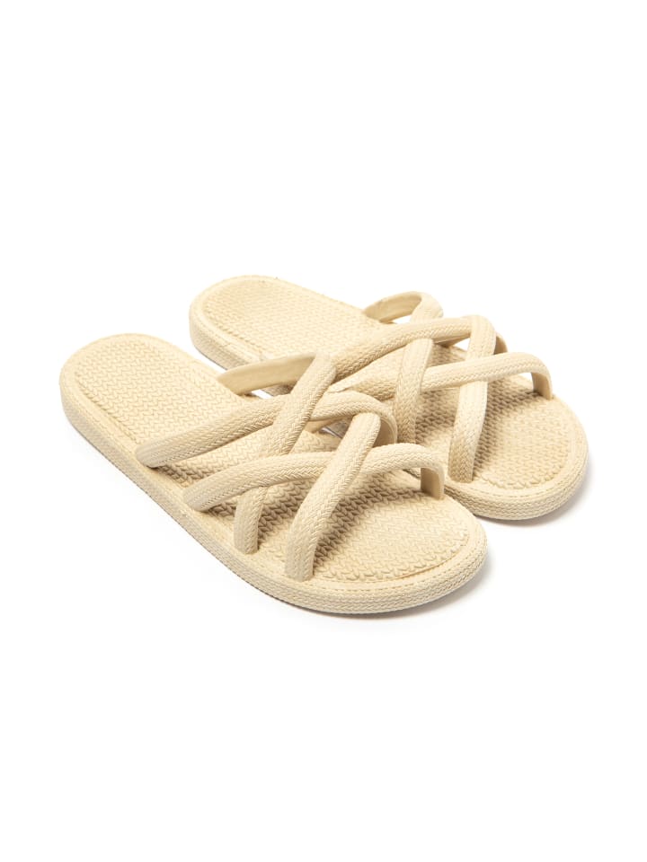 Pantoletten "Mersin" in Beige