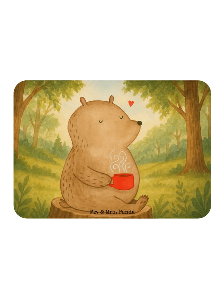 Magnet Bär Kaffee Design ohne Spruch in Weiß