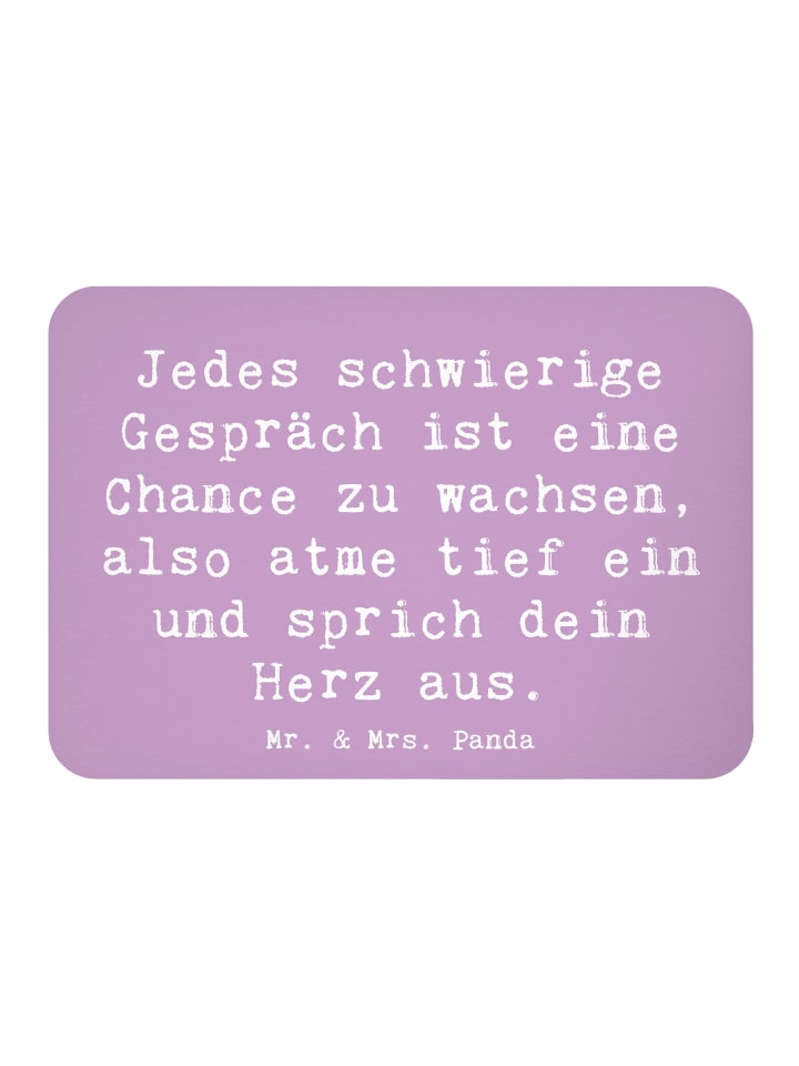 Magnet Spruch Ein schwieriges Gespräch führen m... in Lavendeltraum