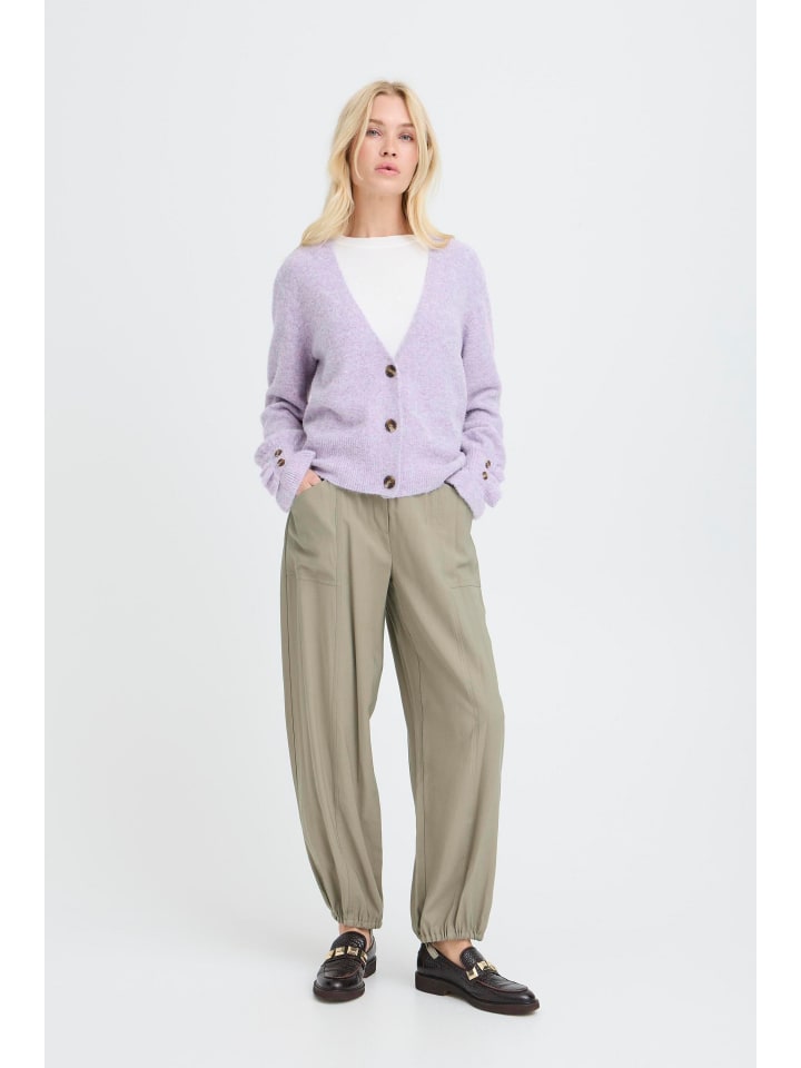 Langarm BYOMEA Regular fit in ENGLISH LAVENDER MELANGE