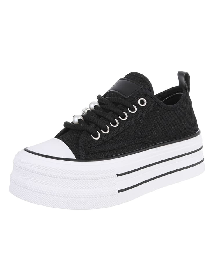 Freizeitschuh in Schwarz und Weiß