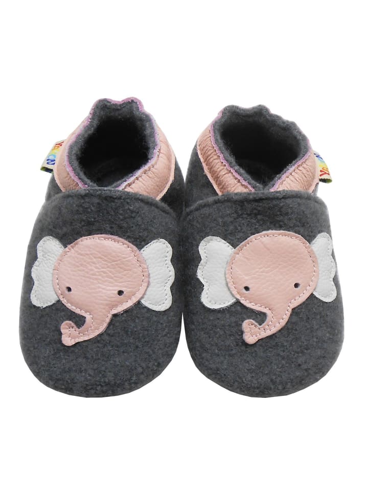Filzschuhe "Elefant" in Grau
