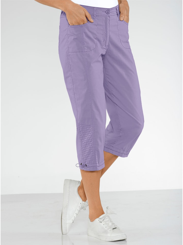 Capri-Hose in flieder