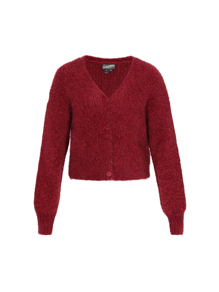 Women Cardigan in burgundy