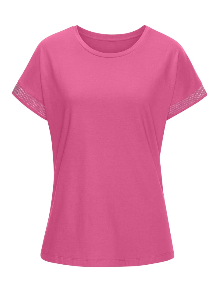 Kurzarmshirt in pink