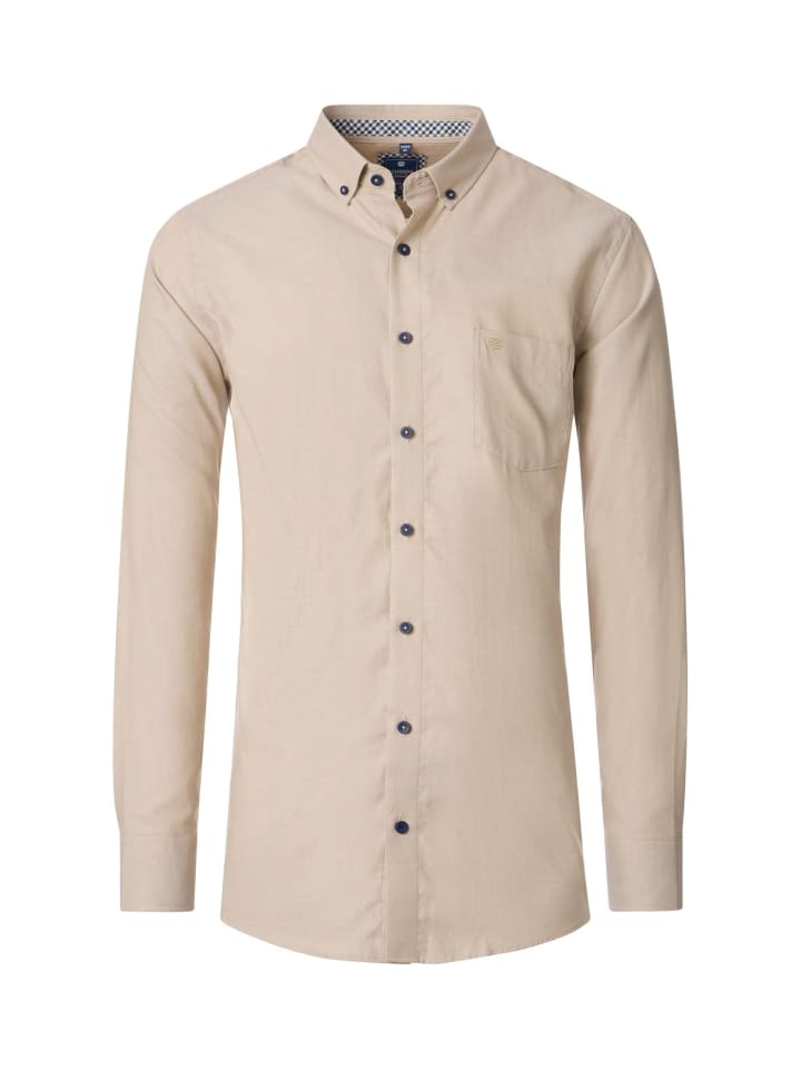 Freizeithemd in Beige