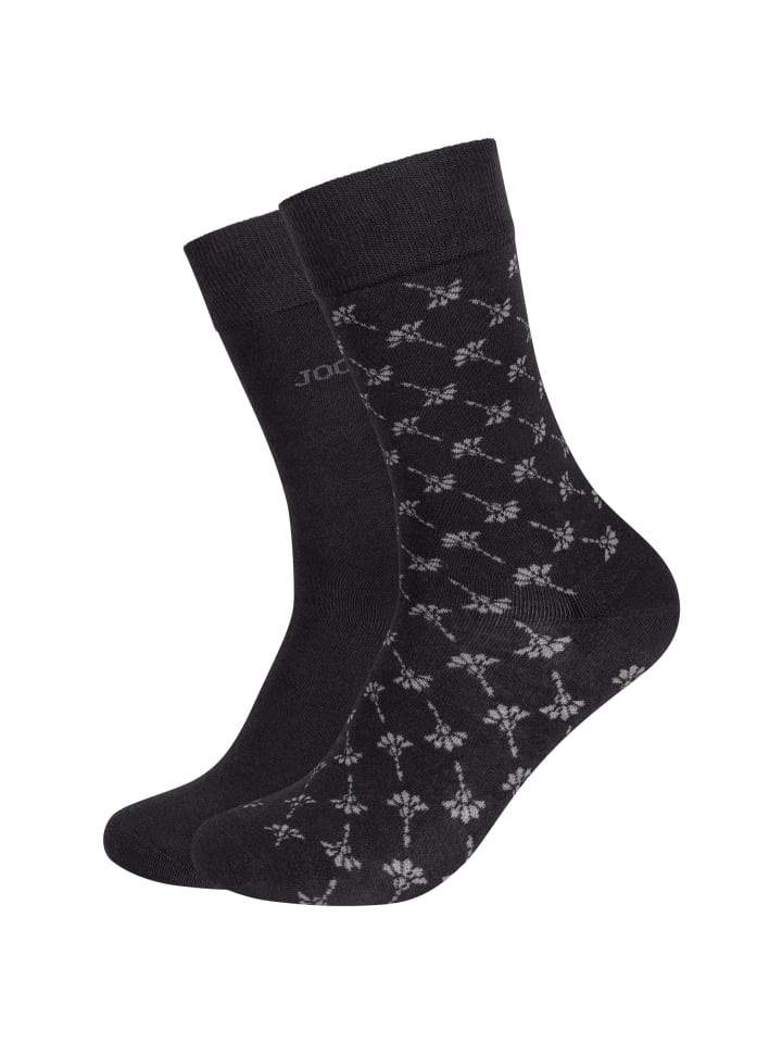 Socken essentials iconic 2er Pack black