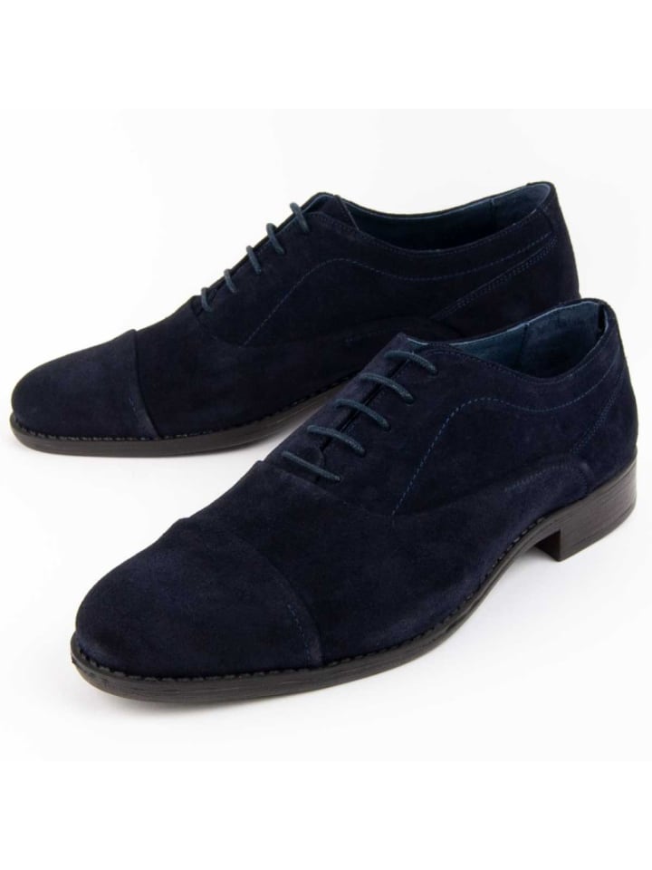 Schnürschuhe Weiß Darius in Blau
