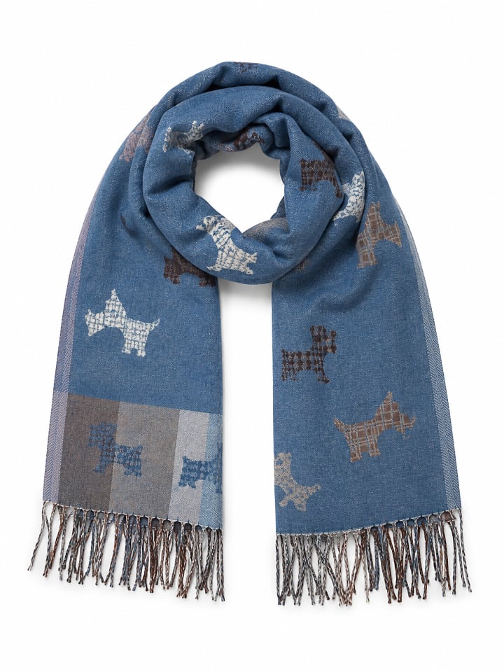 Schal " Scotty " in blau