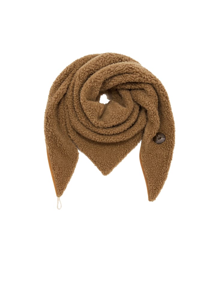 Weicher Strickschal mit Fransen für stilvolle Winterlooks in Braun