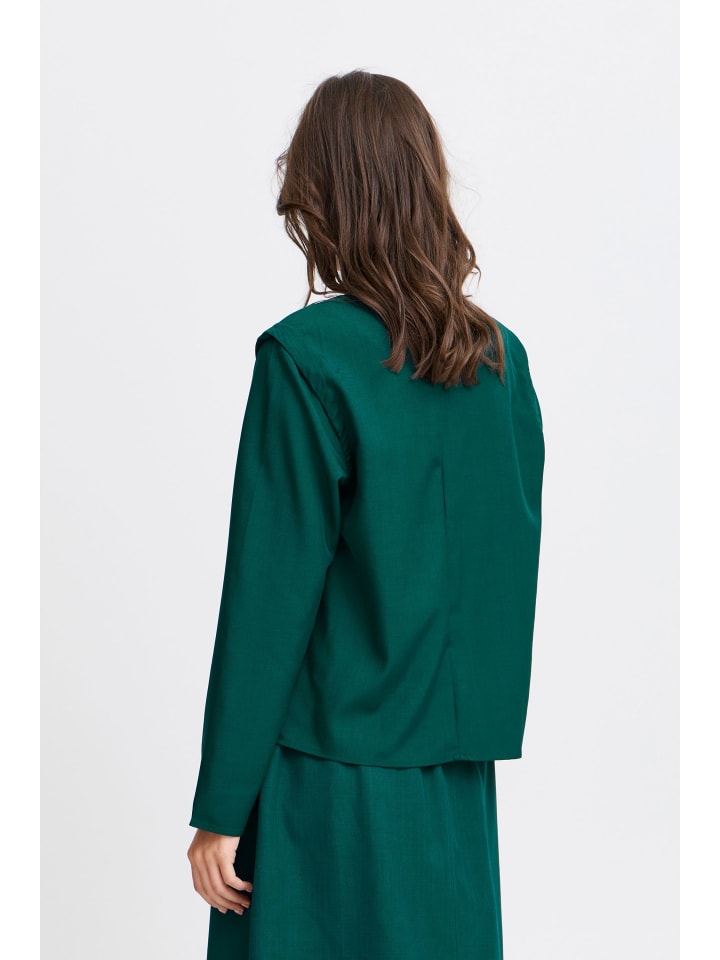 BYMMIDDE BLOUSE - LIGHT WOVEN Loose fit in Sea Moss Melange