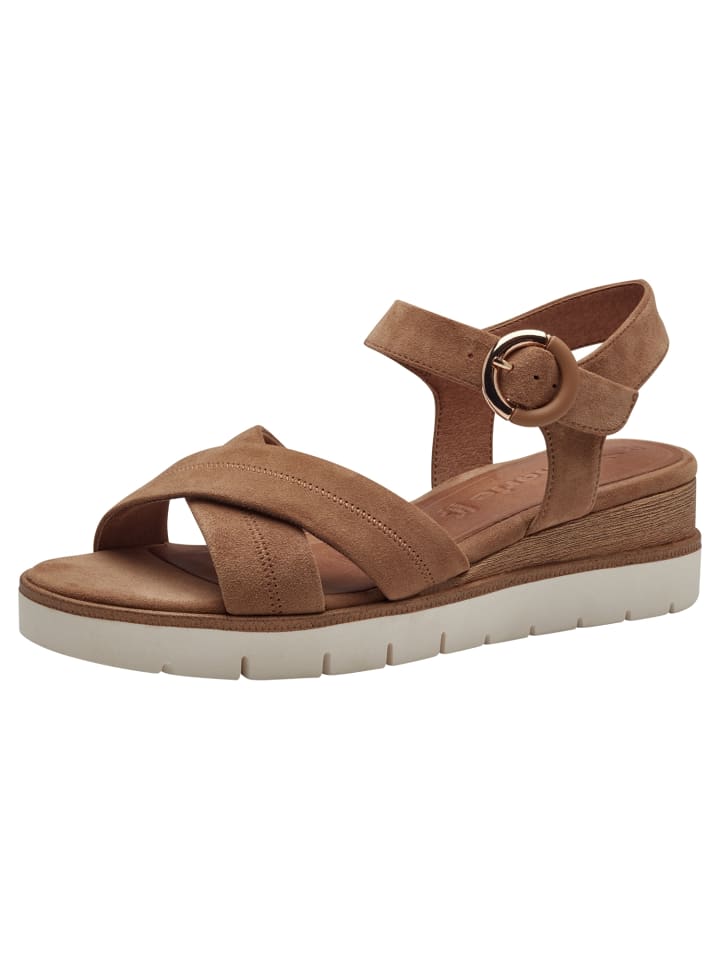Sandalette in CAMEL