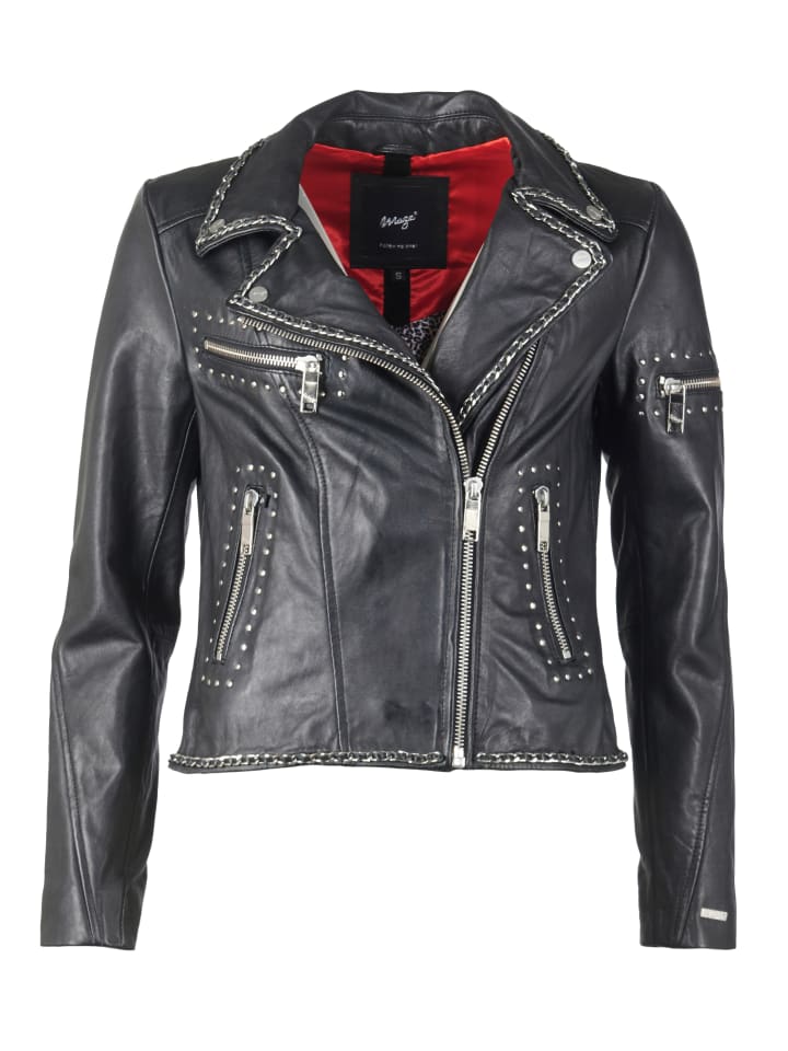 Lederjacke Paria in schwarz
