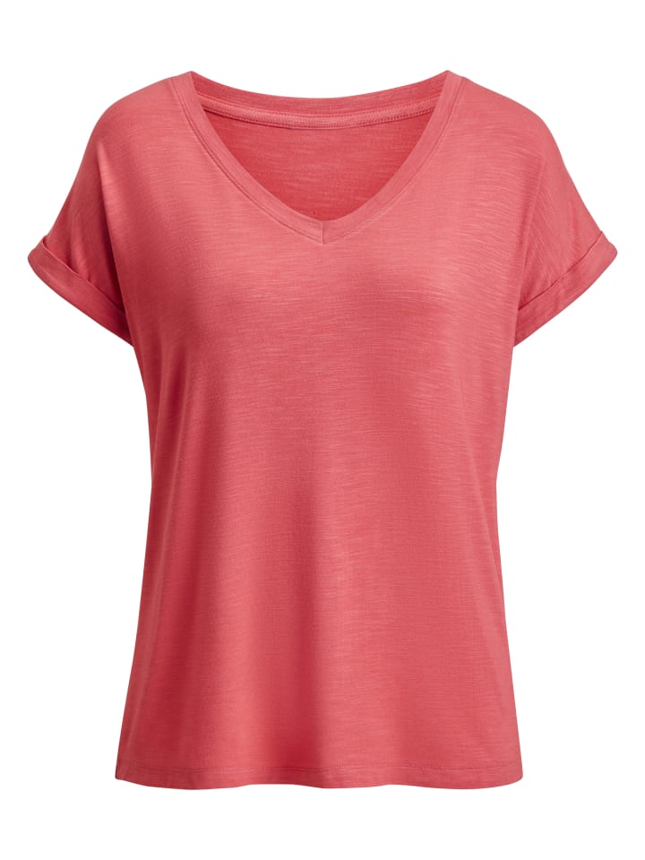 V-Shirt in koralle