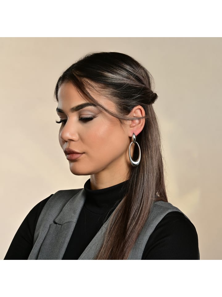Damen Ohrringe – Ohrstecker aus Edelstahl in silber