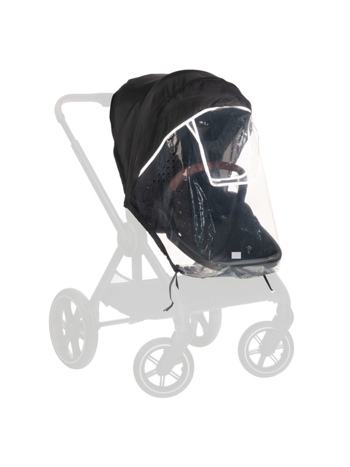 Universal Regenschutz für Kinderwagen in schwarz,grau