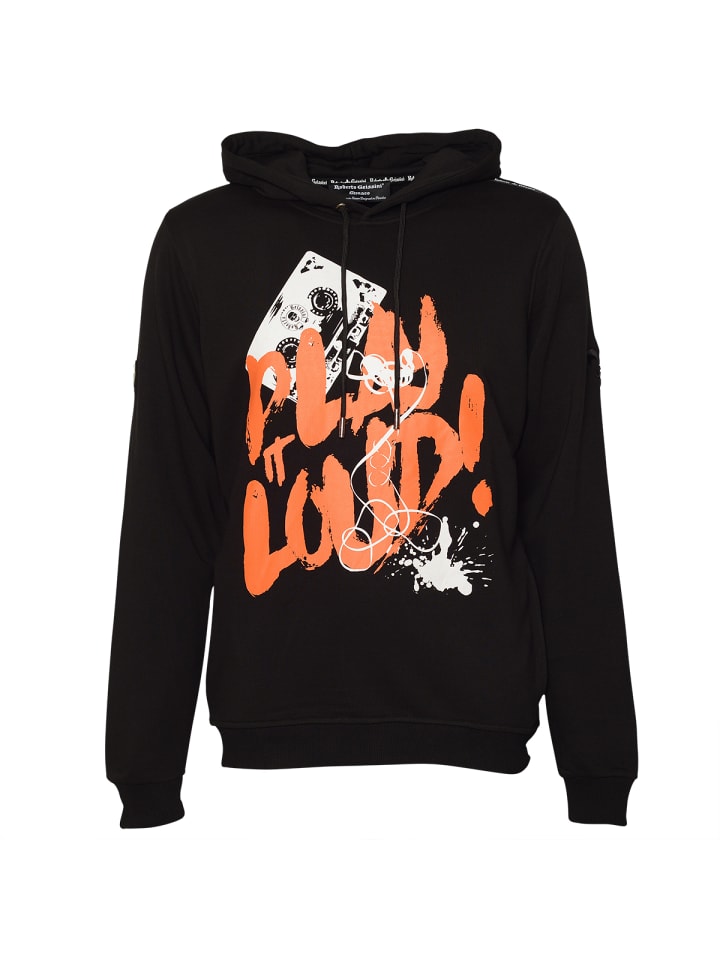 Play It Loud Hoodie Schwarz Orange