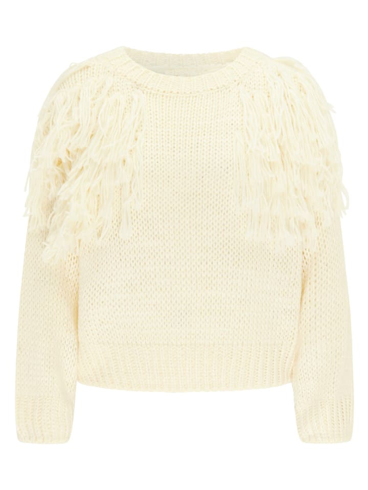 Women Pullover in Wollweiss
