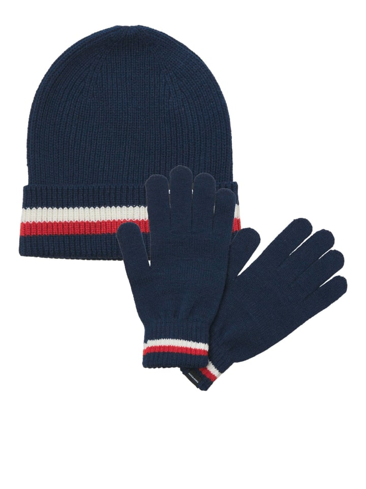 Hut- und Handschuh-Geschenkbox in Navy Blazer