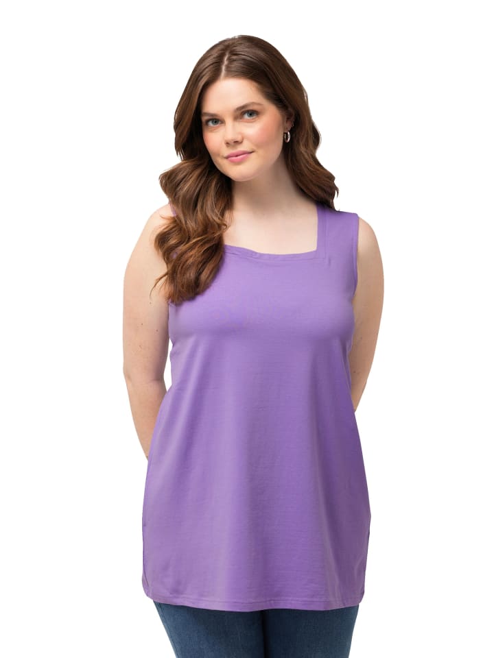 Longshirt in blauer flieder