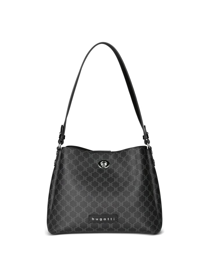 Jona Schultertasche 27 cm schwarz