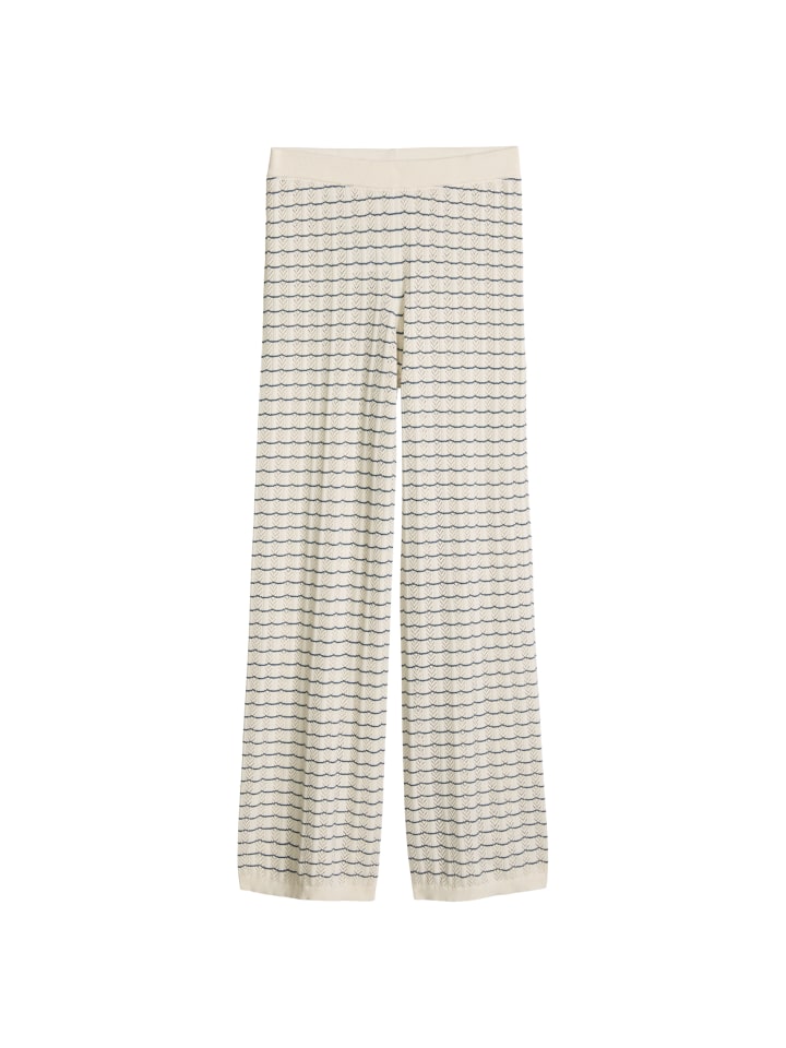 Strickhose wide in Weiß