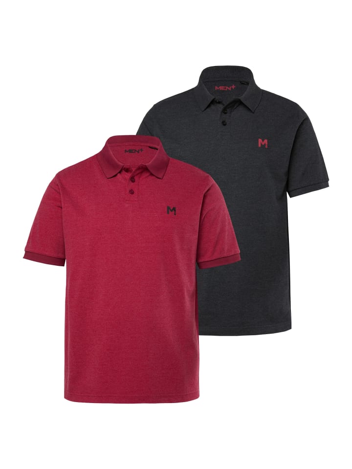 Poloshirt in burgunderrot
