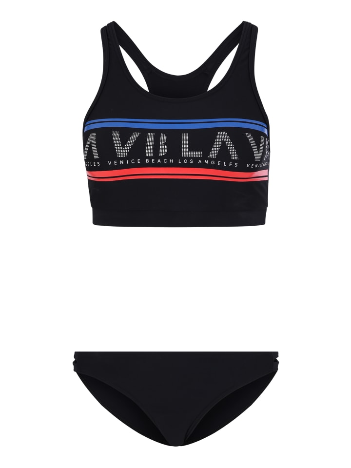 Bustier-Bikini in schwarz