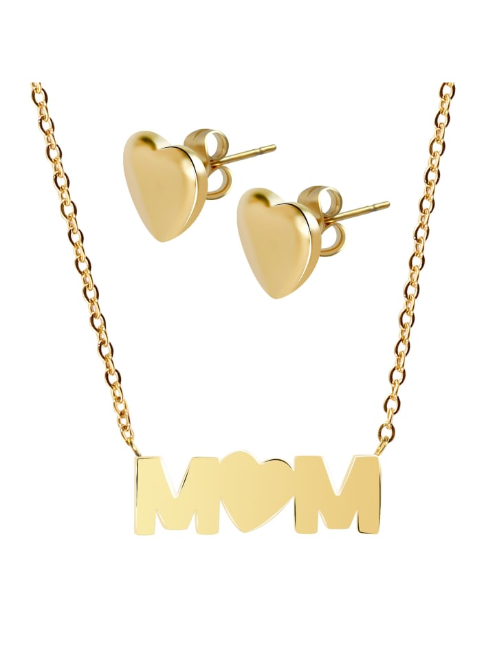 Damen Halskette aus Edelstahl 45 cm in gold
