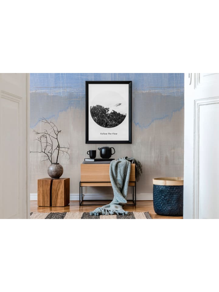 Tapete Nordic Calm in Blau-Grau