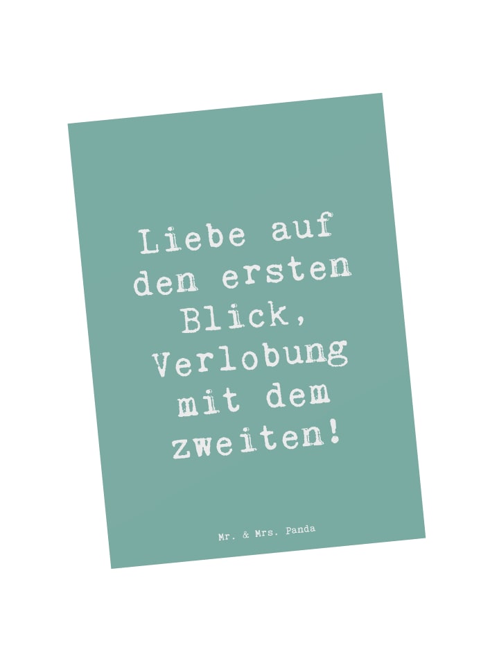 Postkarte Spruch Verlobung Glaube mit Spruch in Meeresbrise