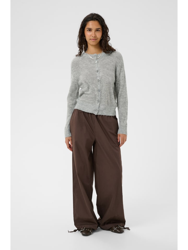 Strickjacke SabbaraSZ Gerade Passform in Mist Grey Melange
